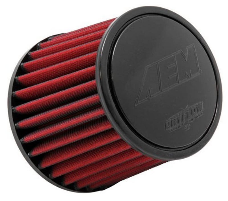 AEM 21-206DK Universal DryFlow Clamp-On Air Filter: Round Tapered; 4.5 in (114 mm) Flange ID; 5.125 in (130 mm) Height; 6.0 in (165 mm) Base; 5.125 in (130 mm) Top - Image 1